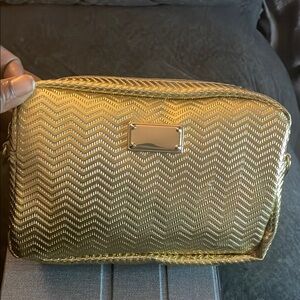 Gold Quilted Crossbody Bag NWOT
